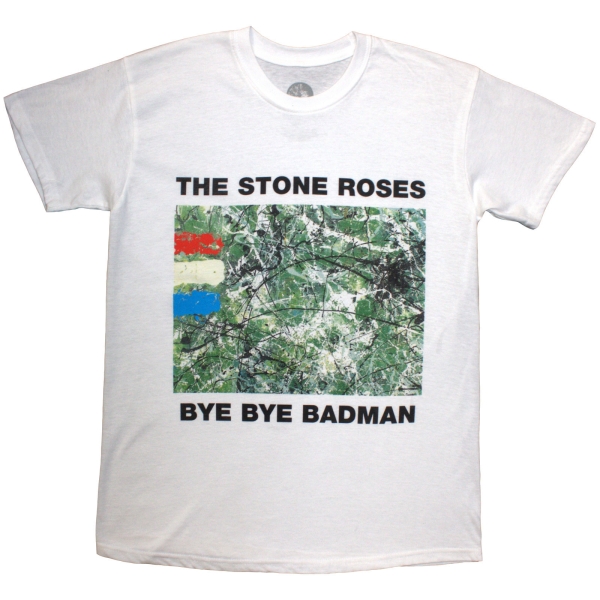 The Stone Roses - Badman Uni Wht T-Shirt ryhmässä MERCHANDISE / T-paita / Nyheter / Pop-Rock @ Bengans Skivbutik AB (5693028r)