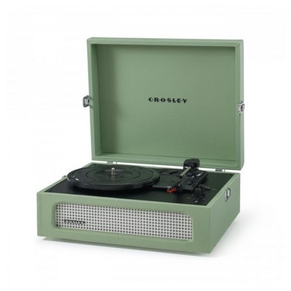 Vinylspelare - Voyager Portable Turntable  (Sage)- Now With Bluetooth Out ryhmässä Laitteet & tarvikkeet / Levysoittimet @ Bengans Skivbutik AB (5693696)