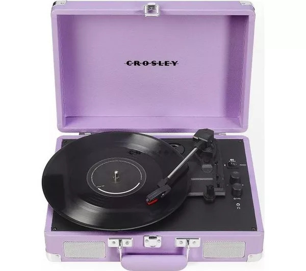 Vinylspelare - Cruiser Plus Portable Turntable (Lavender) ryhmässä Laitteet & tarvikkeet / Levysoittimet @ Bengans Skivbutik AB (5693699)