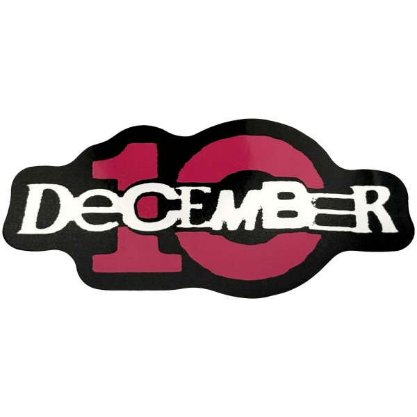 December 10 - Logo Sticker ryhmässä MERCHANDISE / Merch / Nyheter / Pop-Rock @ Bengans Skivbutik AB (5694738)