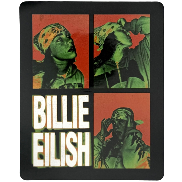 Billie Eilish - 3 Photo Logo Sticker ryhmässä MERCHANDISE / Merch / Nyheter / Pop-Rock @ Bengans Skivbutik AB (5694769)