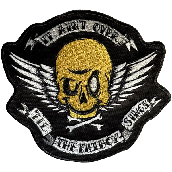 Fatboy Slim - Skull Woven Patch ryhmässä MERCH / Asusteet / Kangasmerkit @ Bengans Skivbutik AB (5694812)