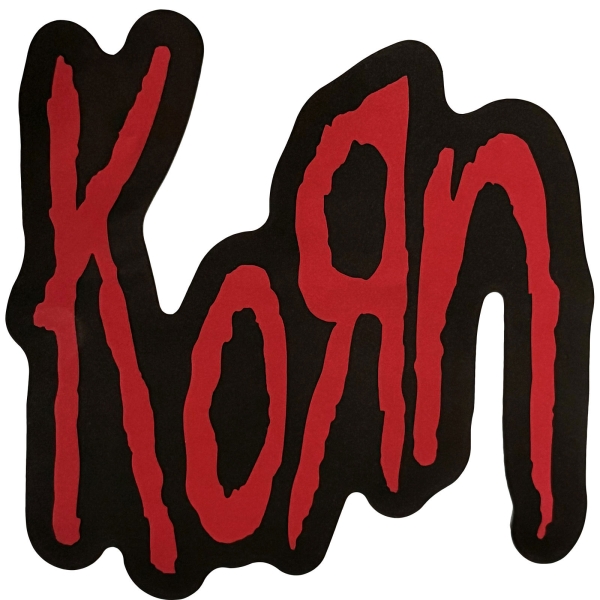 Korn - Red Logo Sticker ryhmässä MERCH / Pikkutavarat / Tarrat @ Bengans Skivbutik AB (5694831)