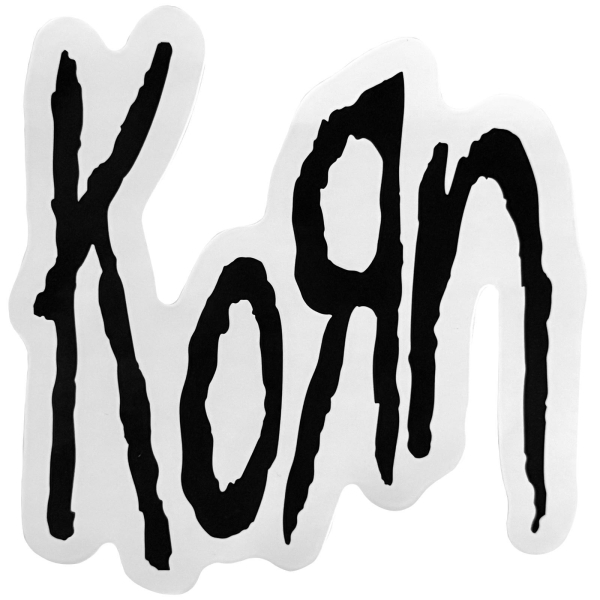 Korn - Black Logo Sticker ryhmässä MERCHANDISE / Merch / Nyheter / Hårdrock @ Bengans Skivbutik AB (5694832)