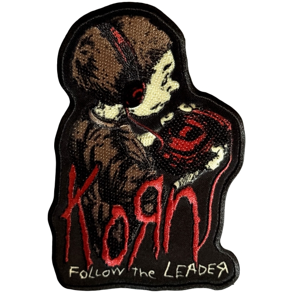 Korn - Follow The Leader Woven Patch ryhmässä MERCH / Asusteet / Kangasmerkit @ Bengans Skivbutik AB (5694855)