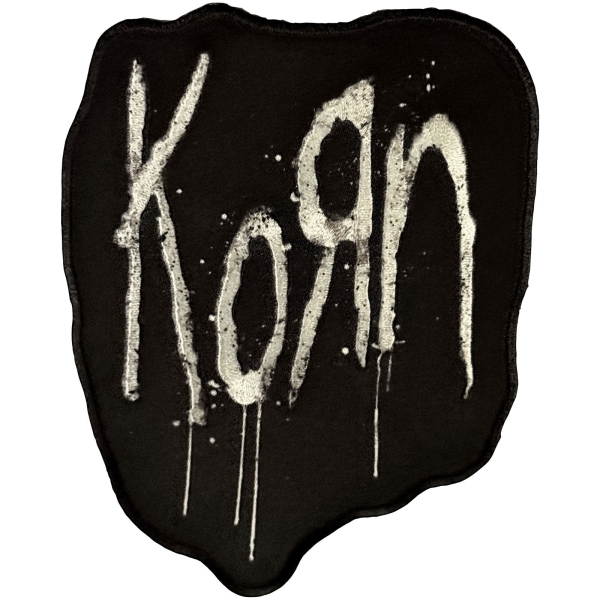 Korn - Splatter Logo Woven Patch ryhmässä MERCH / Asusteet / Kangasmerkit @ Bengans Skivbutik AB (5694859)
