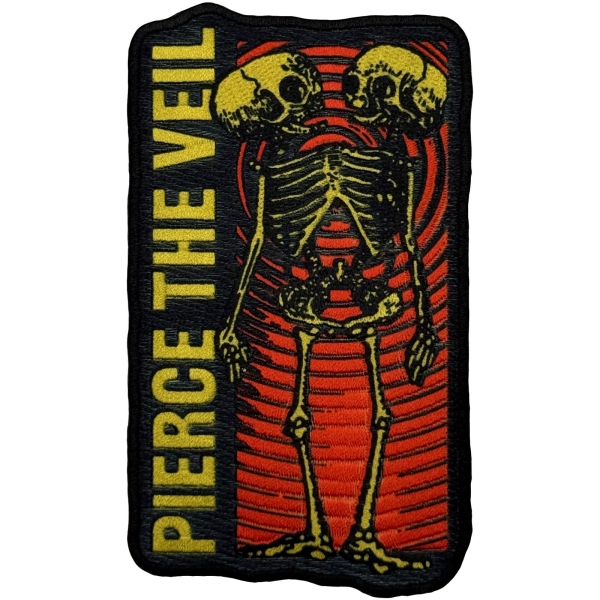 Pierce The Veil - Wavy Skeleton Woven Patch ryhmässä MERCH / Asusteet / Kangasmerkit @ Bengans Skivbutik AB (5694919)