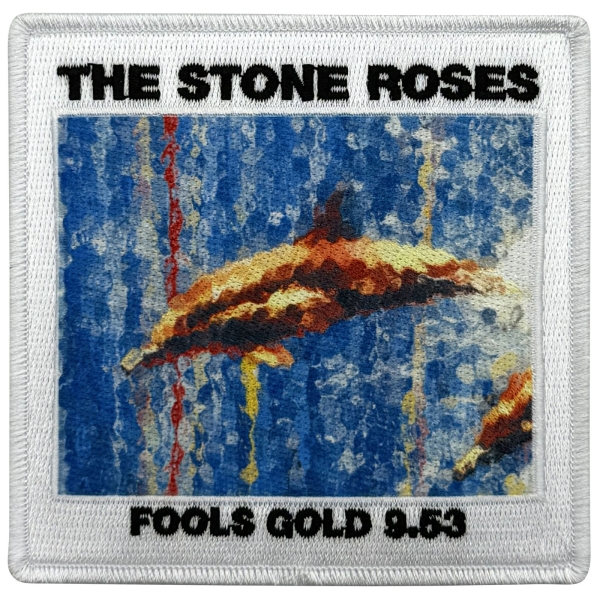The Stone Roses - Fools Gold Woven Patch ryhmässä MERCHANDISE / Kangasmerkki / / @ Bengans Skivbutik AB (5694936)