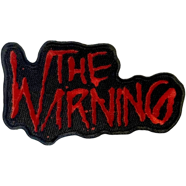 Warning - Splatter Logo Woven Patch ryhmässä MERCH / Asusteet / Kangasmerkit @ Bengans Skivbutik AB (5694998)