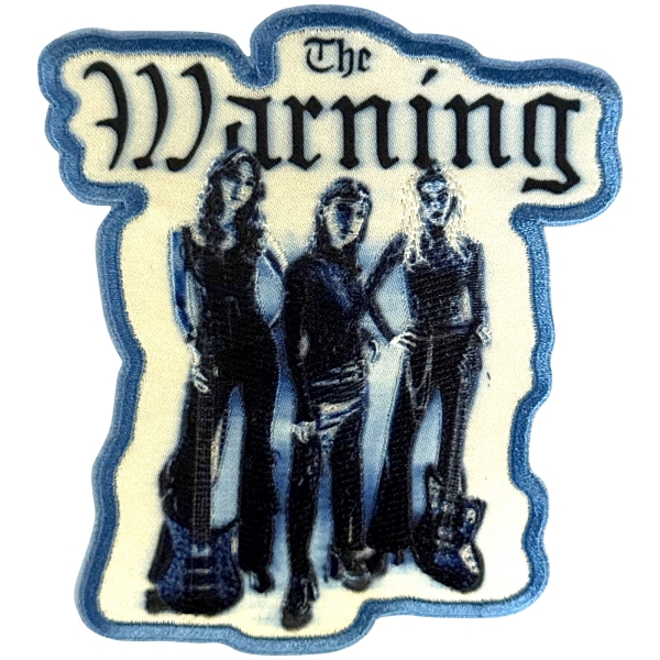 Warning - Blue Blur Woven Patch ryhmässä MERCH / Asusteet / Kangasmerkit @ Bengans Skivbutik AB (5694999)