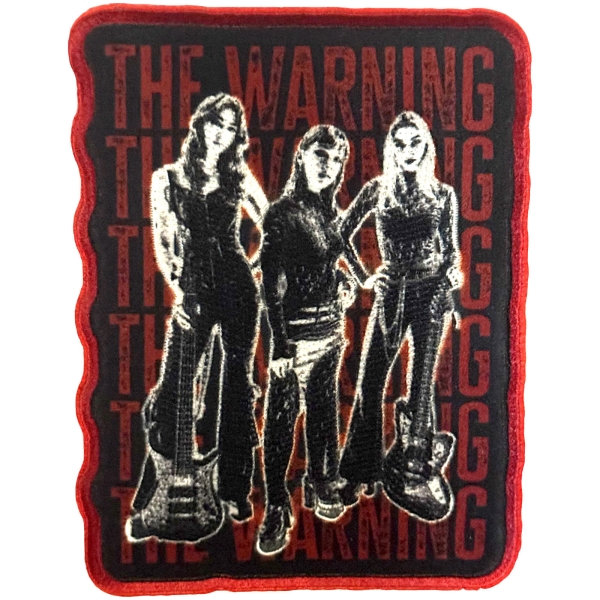 Warning - Stacked Woven Patch ryhmässä MERCH / Asusteet / Kangasmerkit @ Bengans Skivbutik AB (5695000)