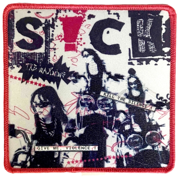 Warning - S!Ck Woven Patch ryhmässä MERCH / Asusteet / Kangasmerkit @ Bengans Skivbutik AB (5695001)