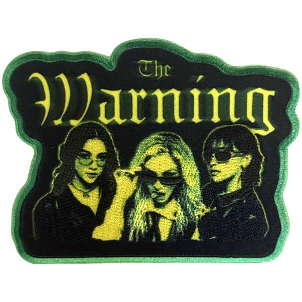 Warning - Yellow Girls Woven Patch ryhmässä MERCH / Asusteet / Kangasmerkit @ Bengans Skivbutik AB (5695002)