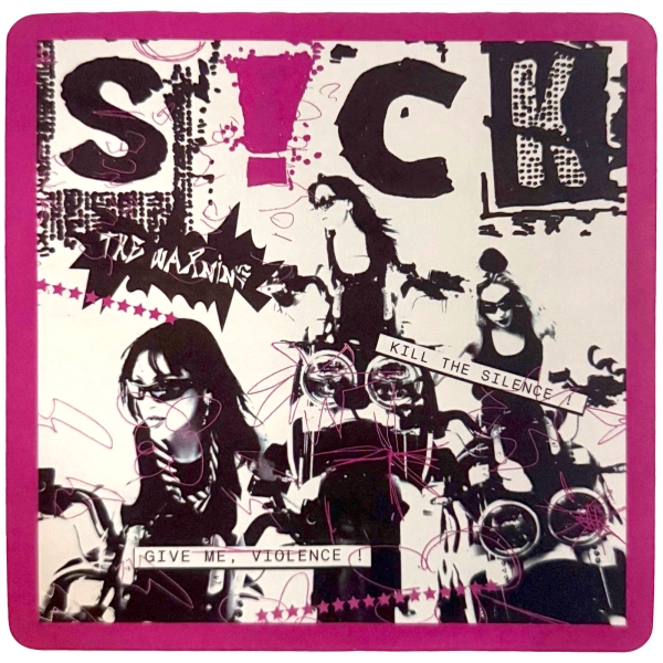 Warning - S!Ck Sticker ryhmässä MERCHANDISE / Merch / Nyheter / Hårdrock @ Bengans Skivbutik AB (5695007)