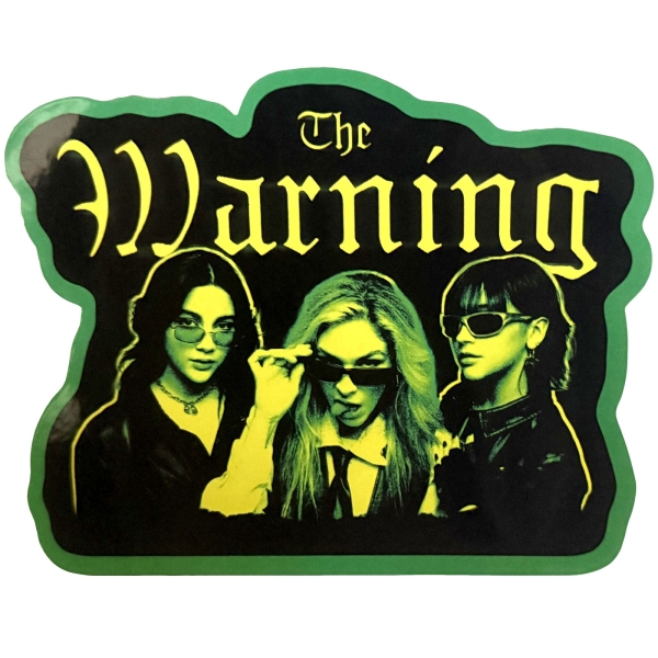 Warning - Yellow Girls Sticker ryhmässä MERCH / Pikkutavarat / Tarrat @ Bengans Skivbutik AB (5695008)