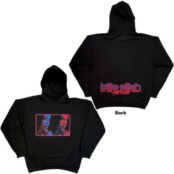 Billie Eilish - Hit Me Hard And Soft Tour Uni Bl Hoodie ryhmässä MERCHANDISE / Hupparit / Nyheter / Pop-Rock @ Bengans Skivbutik AB (5695014r)