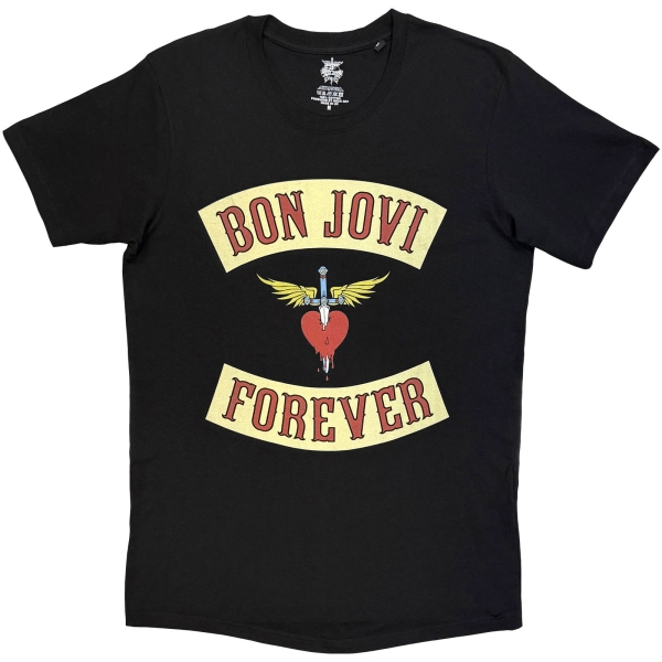 Bon Jovi - Dagger Heart Uni Bl T-Shirt ryhmässä MERCHANDISE / T-paita / Nyheter / Hårdrock @ Bengans Skivbutik AB (5695017r)