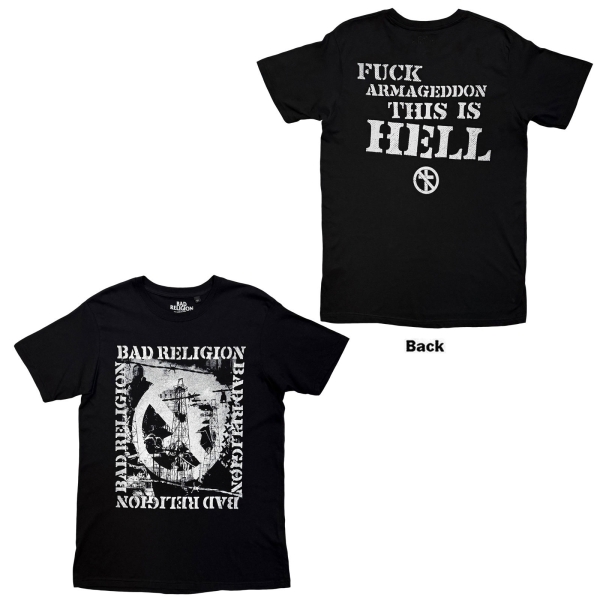Bad Religion - This Is Hell Uni Bl T-Shirt ryhmässä MERCHANDISE / T-paita / Nyheter / Punk @ Bengans Skivbutik AB (5695021r)