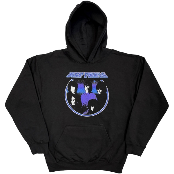 Deep Purple - Band Circle Photo Uni Bl Hoodie ryhmässä MERCHANDISE / Hupparit / Nyheter / Hårdrock @ Bengans Skivbutik AB (5695028r)