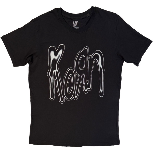 Korn - Metallic Logo Uni Bl T-Shirt ryhmässä MERCH / Vaatteet / T-paidat @ Bengans Skivbutik AB (5695031r)
