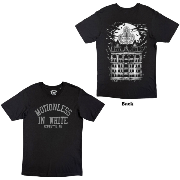 Motionless In White - Afraid Of The Dark Uni Bl T-Shirt ryhmässä MERCHANDISE / T-paita / Nyheter / Hårdrock @ Bengans Skivbutik AB (5695040r)