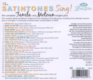 Satintones - Sing! The Complete Tamla And Motown ryhmässä CD / Pop-Rock,RnB-Soul @ Bengans Skivbutik AB (569531)