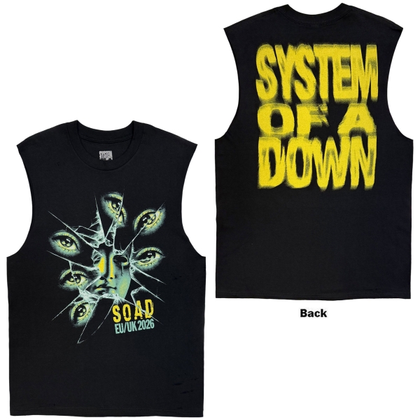 System Of A Down - Shattered Eyes Tour 26 Uni Bl Tank ryhmässä MERCHANDISE / T-paita / Nyheter / Hårdrock @ Bengans Skivbutik AB (5695349r)