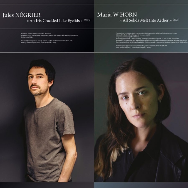 Jules Négrier / Maria W Horn - An Iris Crackled Like Eyelids / All ryhmässä VINYYLI / Kommande / Dance-Techno @ Bengans Skivbutik AB (5695407)