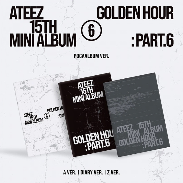 Ateez - Golden Hour : Part.6 (Pocaalbum) (Random Ver.) ryhmässä MERCHANDISE / Merch+Code / Kommande / K-Pop @ Bengans Skivbutik AB (5695467)