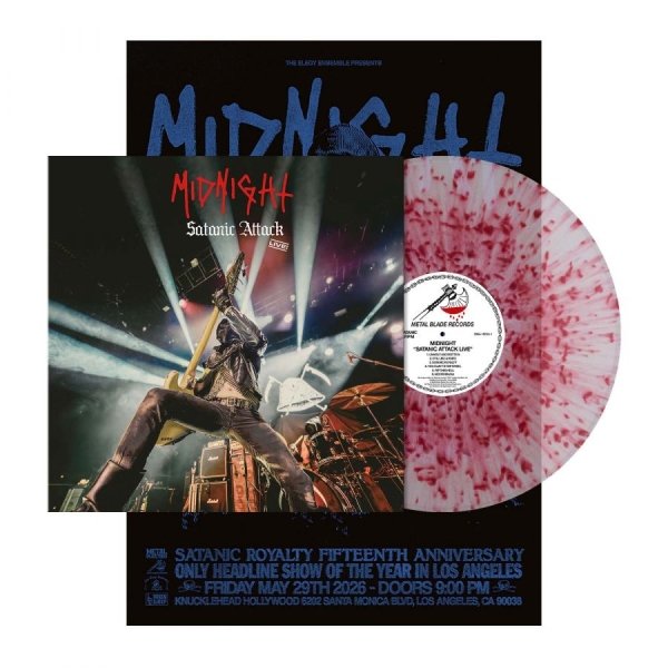 Midnight - Satanic Attack Live! (Splatter Viny ryhmässä VINYYLI / Kommande / Hårdrock @ Bengans Skivbutik AB (5696124)