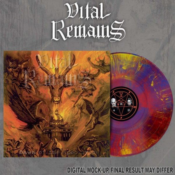 Vital Remains - Dawn Of The Apocalypse (Red/Yellow/ ryhmässä VINYYLI / Kommande / Hårdrock @ Bengans Skivbutik AB (5696463)