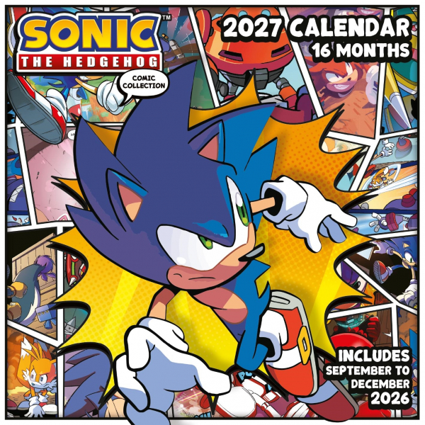 Sonic The Hedgehog - 2027 30X30 Square Calendar ryhmässä MERCH / Pikkutavarat / Kalenterit @ Bengans Skivbutik AB (5696520)