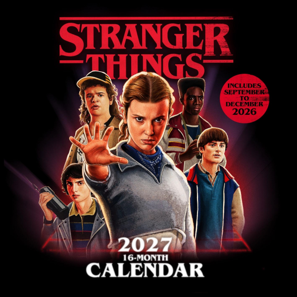 Stranger Things - 2027 30X30 Square Calendar ryhmässä MERCH / Pikkutavarat / Kalenterit @ Bengans Skivbutik AB (5696521)