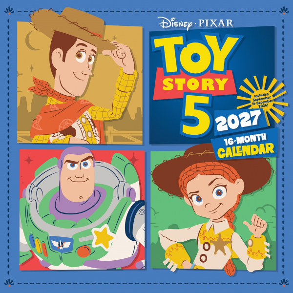 Toy Story - Toy Story 5 2027 30X30 Square Calendar ryhmässä MERCH / Pikkutavarat / Kalenterit @ Bengans Skivbutik AB (5696522)