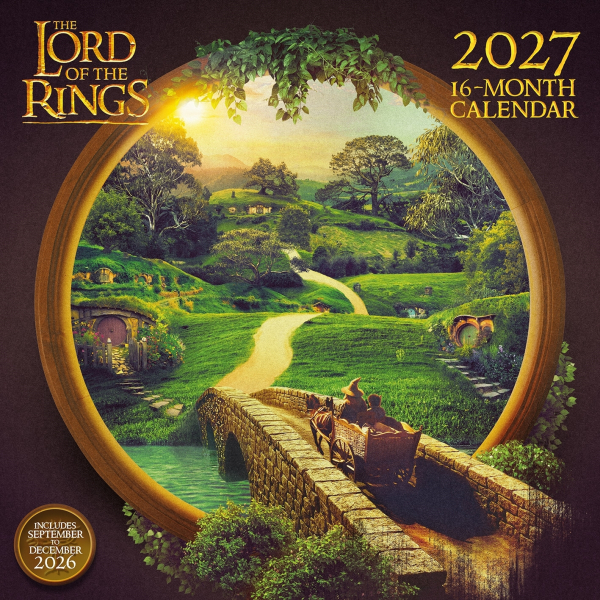 The Lord Of The Rings - 2027 30X30 Square Calendar ryhmässä MERCH / Pikkutavarat / Kalenterit @ Bengans Skivbutik AB (5696525)