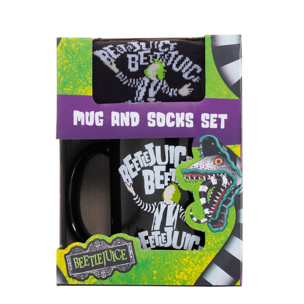 Beetlejuice - Mug & Sock Set ryhmässä MERCH / Koti & sisustus / Mukit @ Bengans Skivbutik AB (5696533)