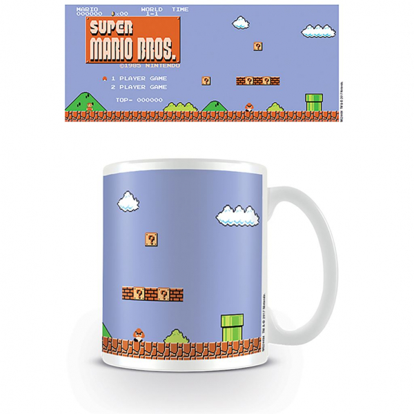 Super Mario - Retro Title Mug ryhmässä MERCH / Koti & sisustus / Mukit @ Bengans Skivbutik AB (5696539)