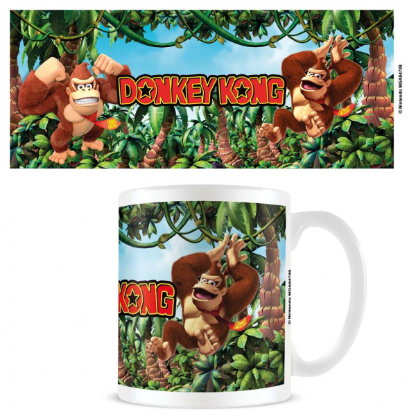 Donkey Kong  - 3D Jungle White Pod Mug ryhmässä MERCH / Koti & sisustus / Mukit @ Bengans Skivbutik AB (5696547)
