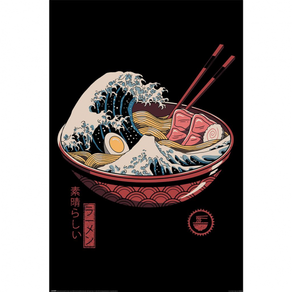 Vincent Trinidad - Great Ramen Wave Maxi Poster 91,5 X 61 Cm ryhmässä MERCH / Julisteet @ Bengans Skivbutik AB (5696554)
