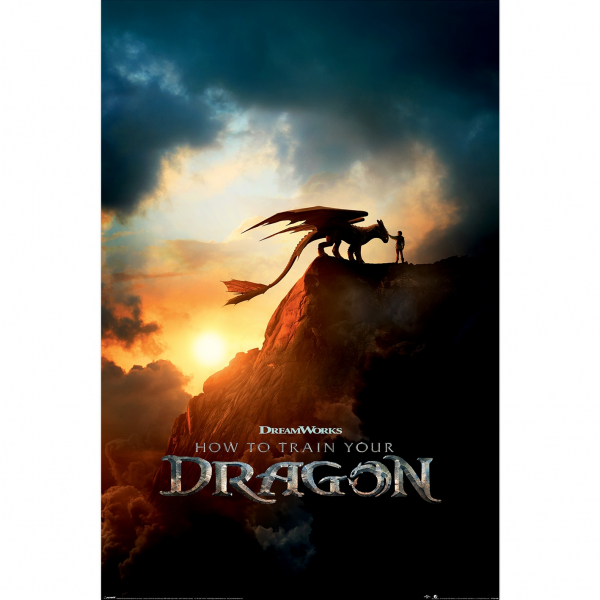 How To Train Your Dragon - Movie Poster) Maxi Poster  91,5 X 61 Cm ryhmässä MERCH / Julisteet @ Bengans Skivbutik AB (5696558)