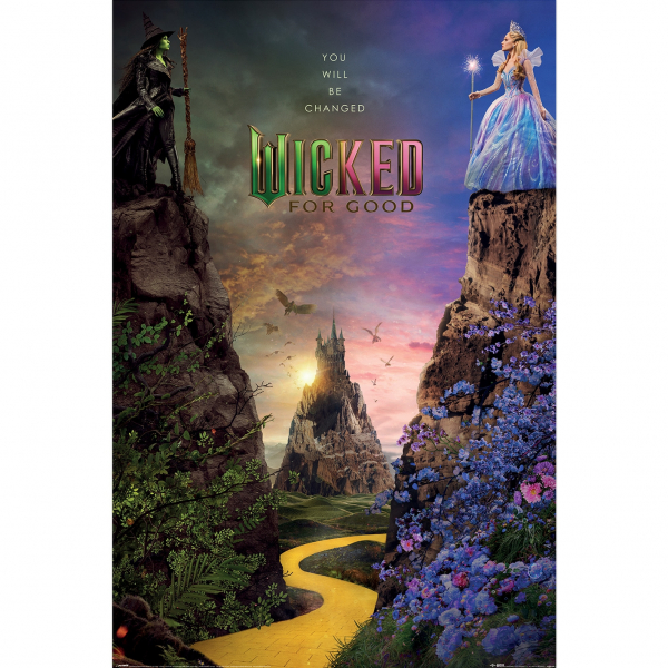 Wicked - Key Art Movie Poster Maxi Poster 91,5 X 61 Cm ryhmässä MERCH / Julisteet @ Bengans Skivbutik AB (5696559)