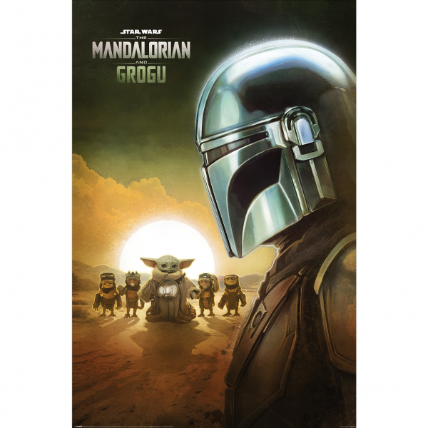 The Mandalorian - Grogu (Sunset) Maxi Poster 91,5 X 61 Cm ryhmässä MERCH / Julisteet @ Bengans Skivbutik AB (5696572)