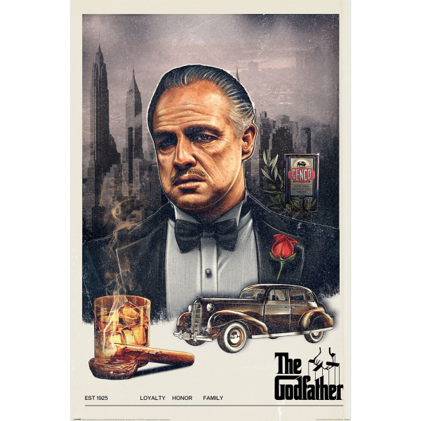 The Godfather - Loyalty Honour Family Maxi Poster 91,5 X 61 Cm ryhmässä MERCH / Julisteet @ Bengans Skivbutik AB (5696577)
