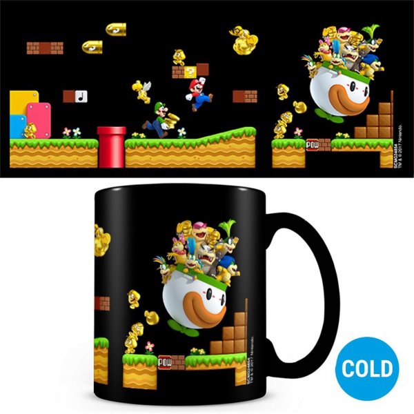 Super Mario - Gold Coin Rush Heat Change Mug ryhmässä MERCH / Koti & sisustus / Mukit @ Bengans Skivbutik AB (5696597)