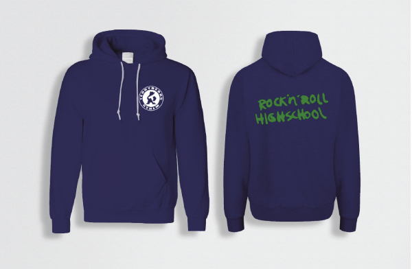 Teddybears - Tb Logo / Rnr Hs (Hoodie Blue) ryhmässä MERCH / Vaatteet / Hupparit @ Bengans Skivbutik AB (5696646r)