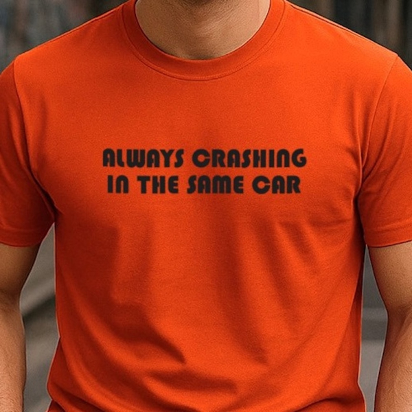 David Bowie - Always Crashing In The Same Car T-Shirt  ryhmässä MERCHANDISE / T-paita / Nyheter / Pop-Rock @ Bengans Skivbutik AB (5697588r)