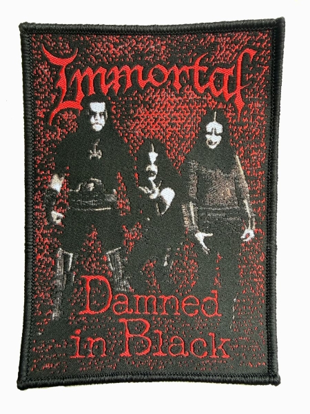 Immortal - Patch Damned In Black (12 X 8,6 Cm) ryhmässä Kommande - alla format @ Bengans Skivbutik AB (5698000)