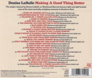 Lasalle Denise - Making A Good Thing Better: The Com ryhmässä CD / Pop-Rock,RnB-Soul @ Bengans Skivbutik AB (571422)