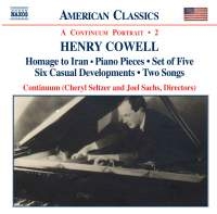 Cowell Henry - Piano Chamber & Vocal Works 2 ryhmässä Externt_Lager / Naxoslager @ Bengans Skivbutik AB (612790)