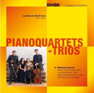 Beethoven - Piano Quartets ryhmässä CD @ Bengans Skivbutik AB (631568)